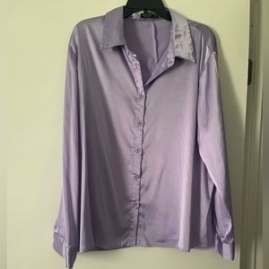 Silky Button Down Blouse